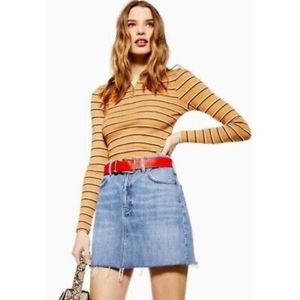 Topshop Moto Denim Skirt